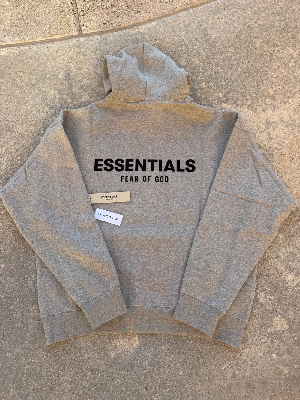 Fear of God ESSENTIALS Men's Heather Gray Pullover Hoodie - Picture 2 of 6